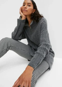 Mujer bonprix bonprix Jersey largo con patrón trenzado