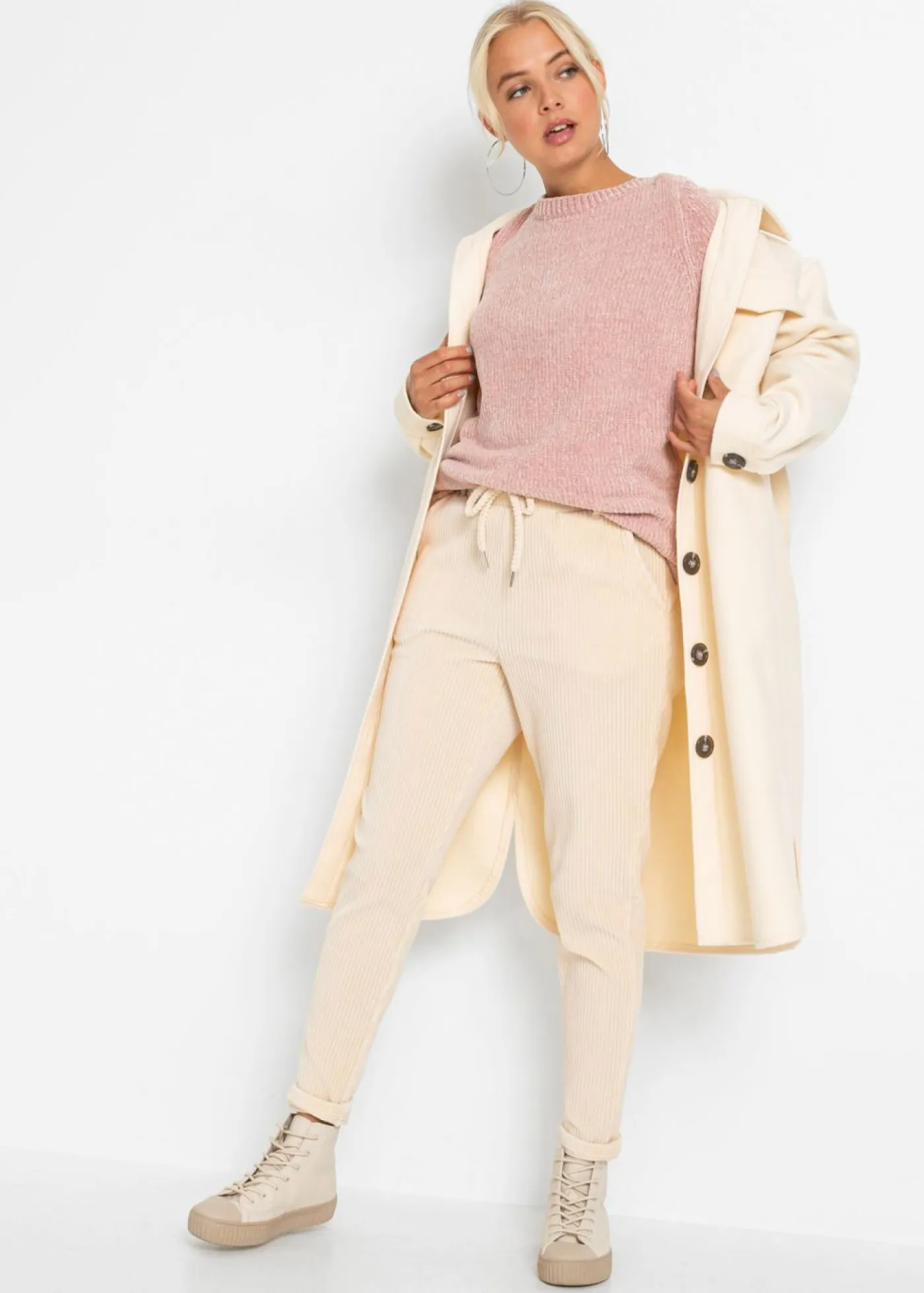 Mujer bonprix bonprix Jersey largo de chenilla