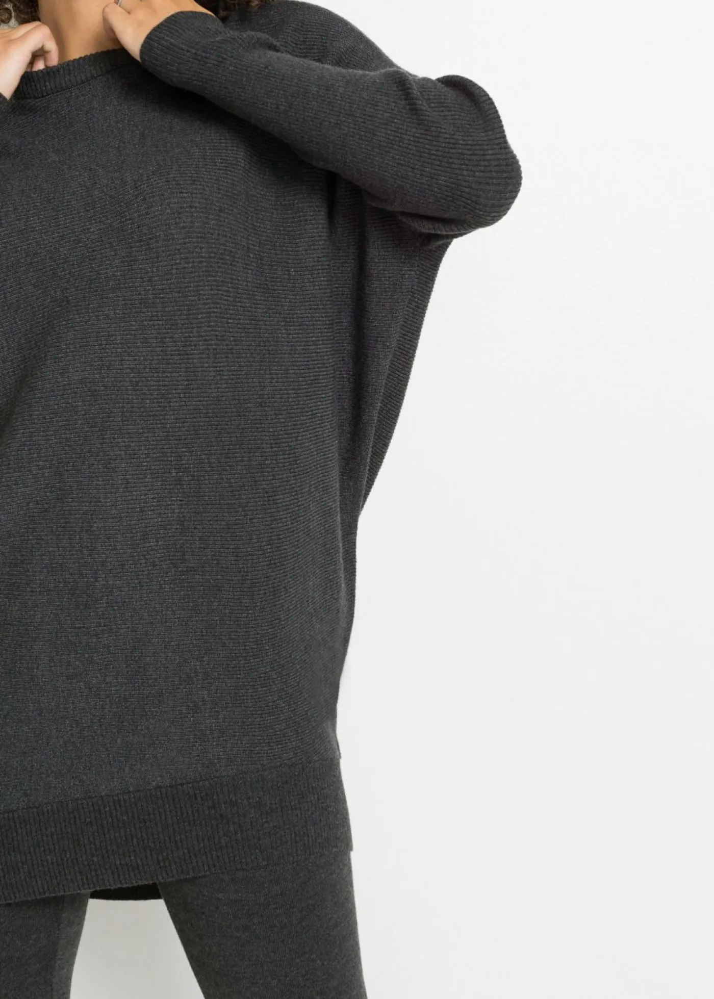 Mujer bonprix bonprix Jersey largo de mezcla de viscosa