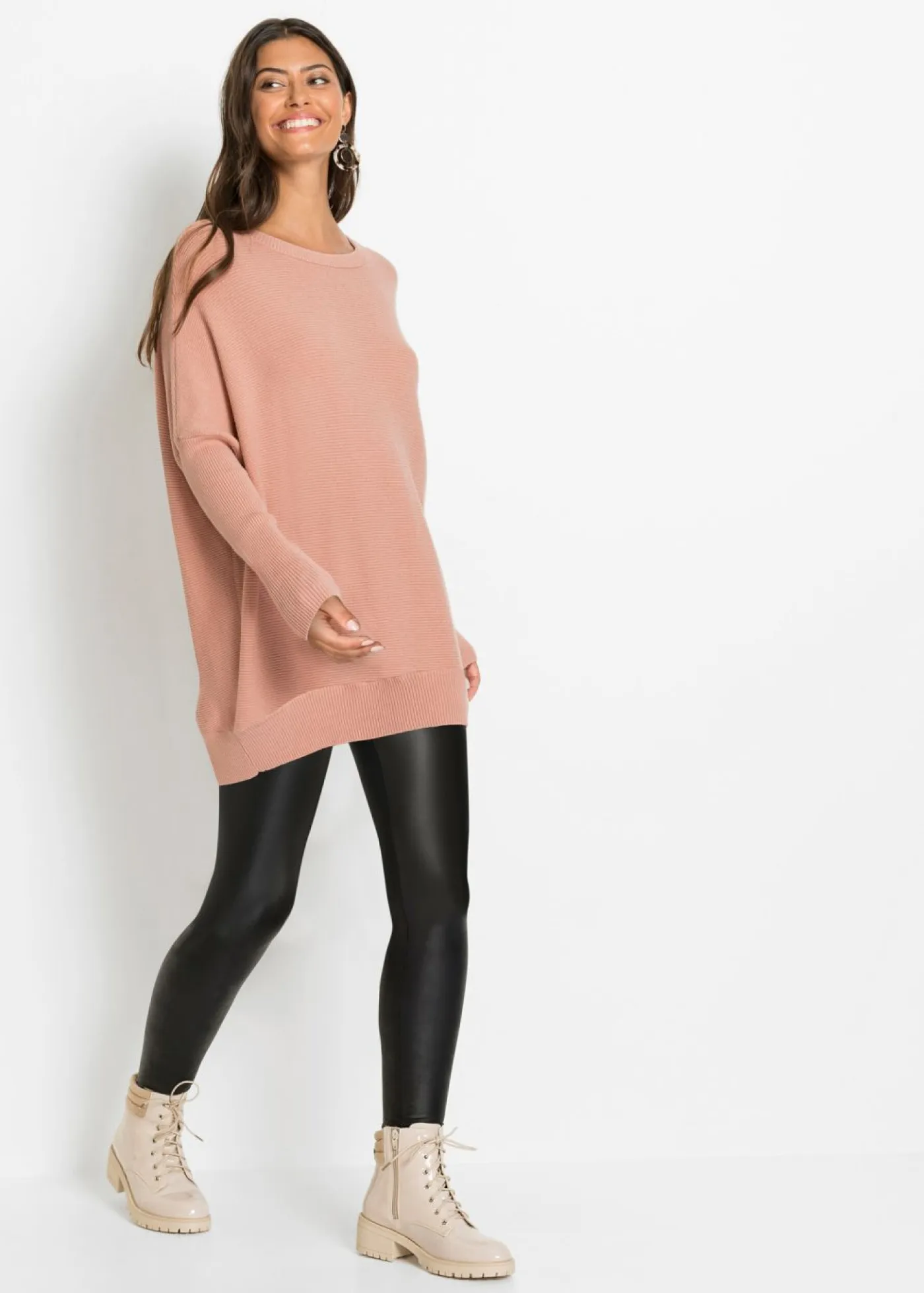 Mujer bonprix bonprix Jersey largo de mezcla de viscosa