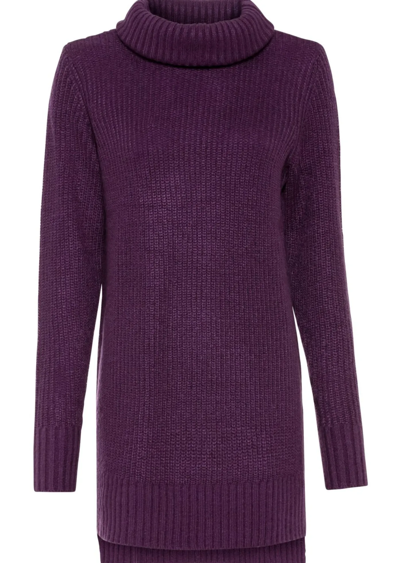 bonprix bonprix Jerséis|Ropa De Punto>Jersey largo de punto Lila oscuro