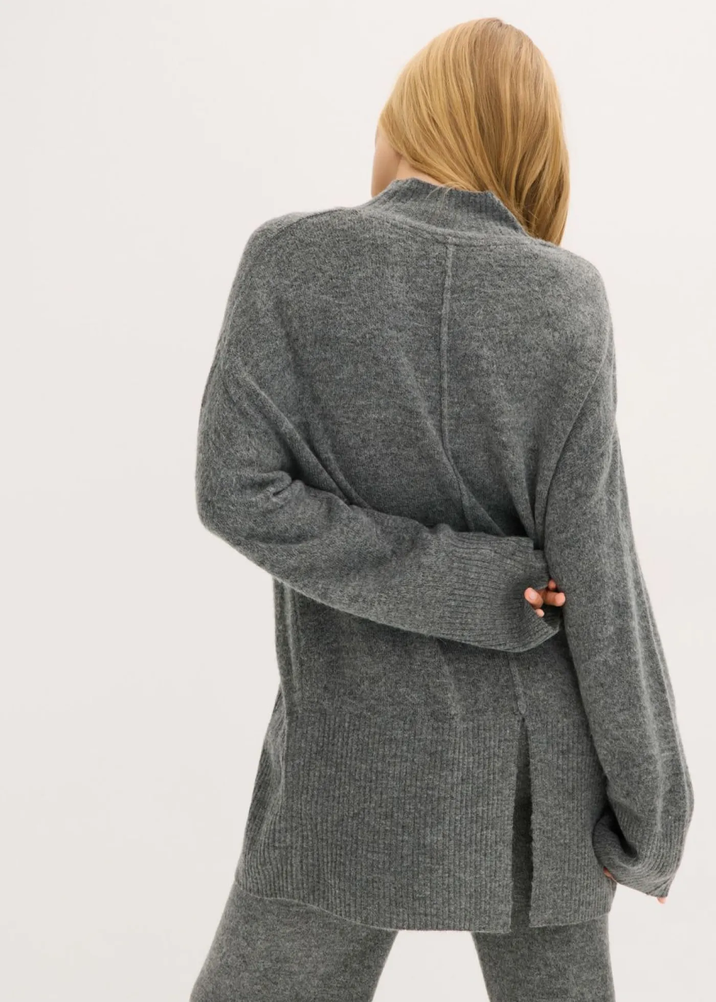 bonprix bonprix Jerséis|Ropa De Punto>Jersey oversize antracita jaspeado moteado