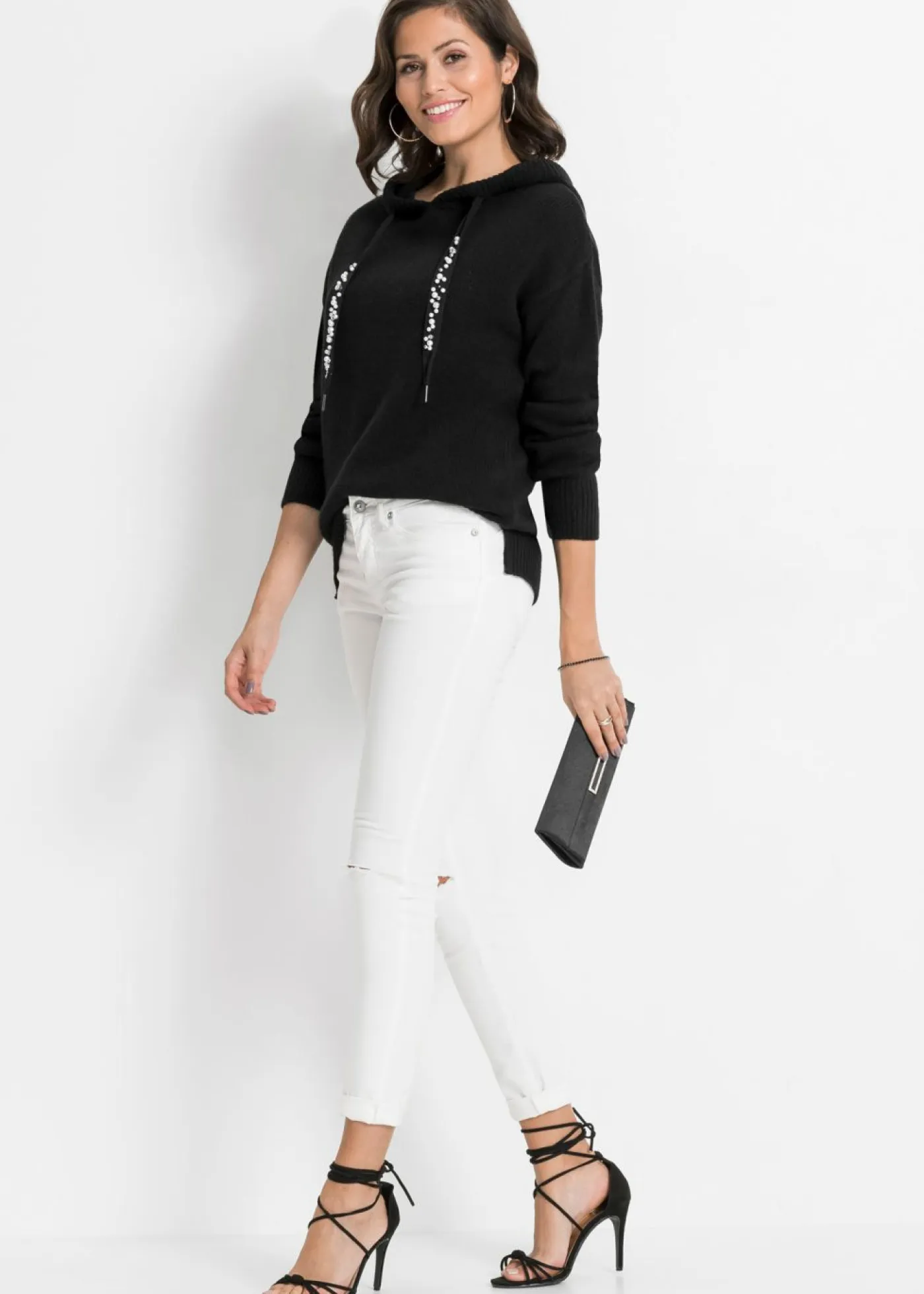 bonprix bonprix Jerséis|Ropa De Punto>Jersey oversize Negro