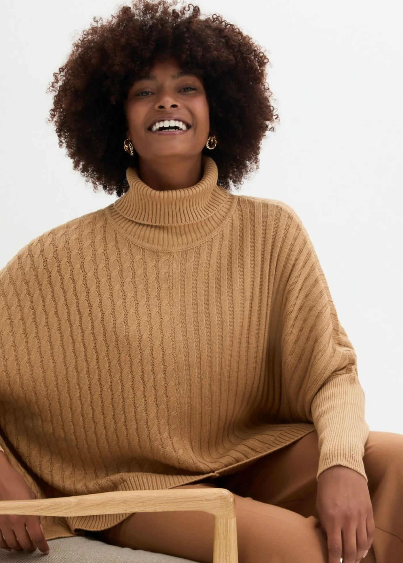 bonprix bonprix Jerséis|Ropa De Punto>Jersey oversize Capuchino