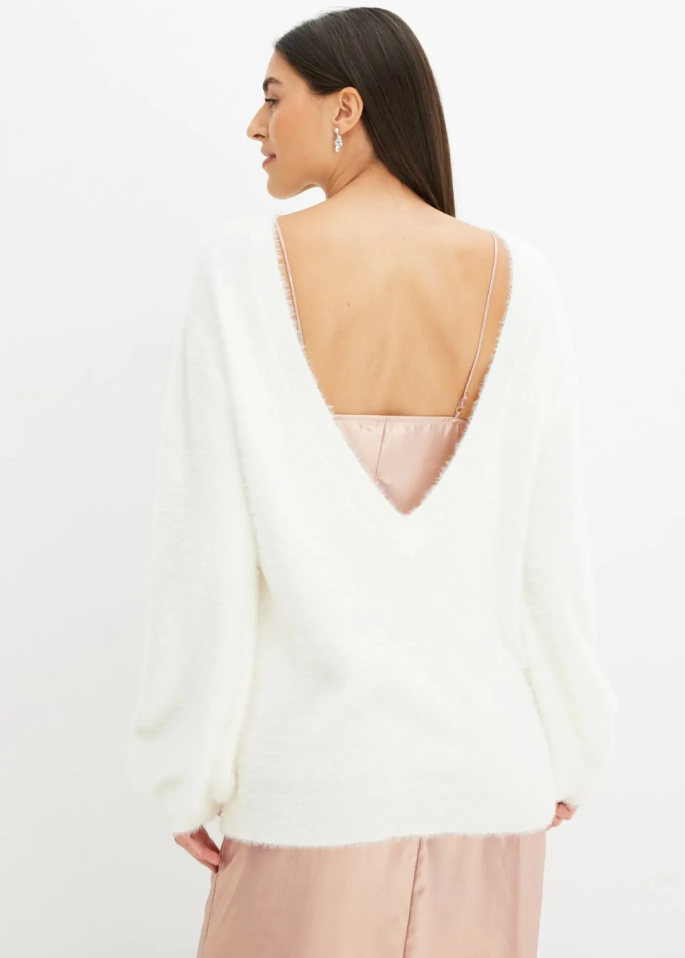 bonprix bonprix Jerséis|Ropa De Punto>Jersey oversize Blanco lana