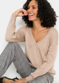 Mujer bonprix bonprix Jersey oversize de mezcla de viscosa