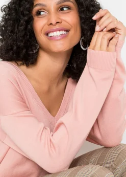 Mujer bonprix bonprix Jersey oversize de mezcla de viscosa