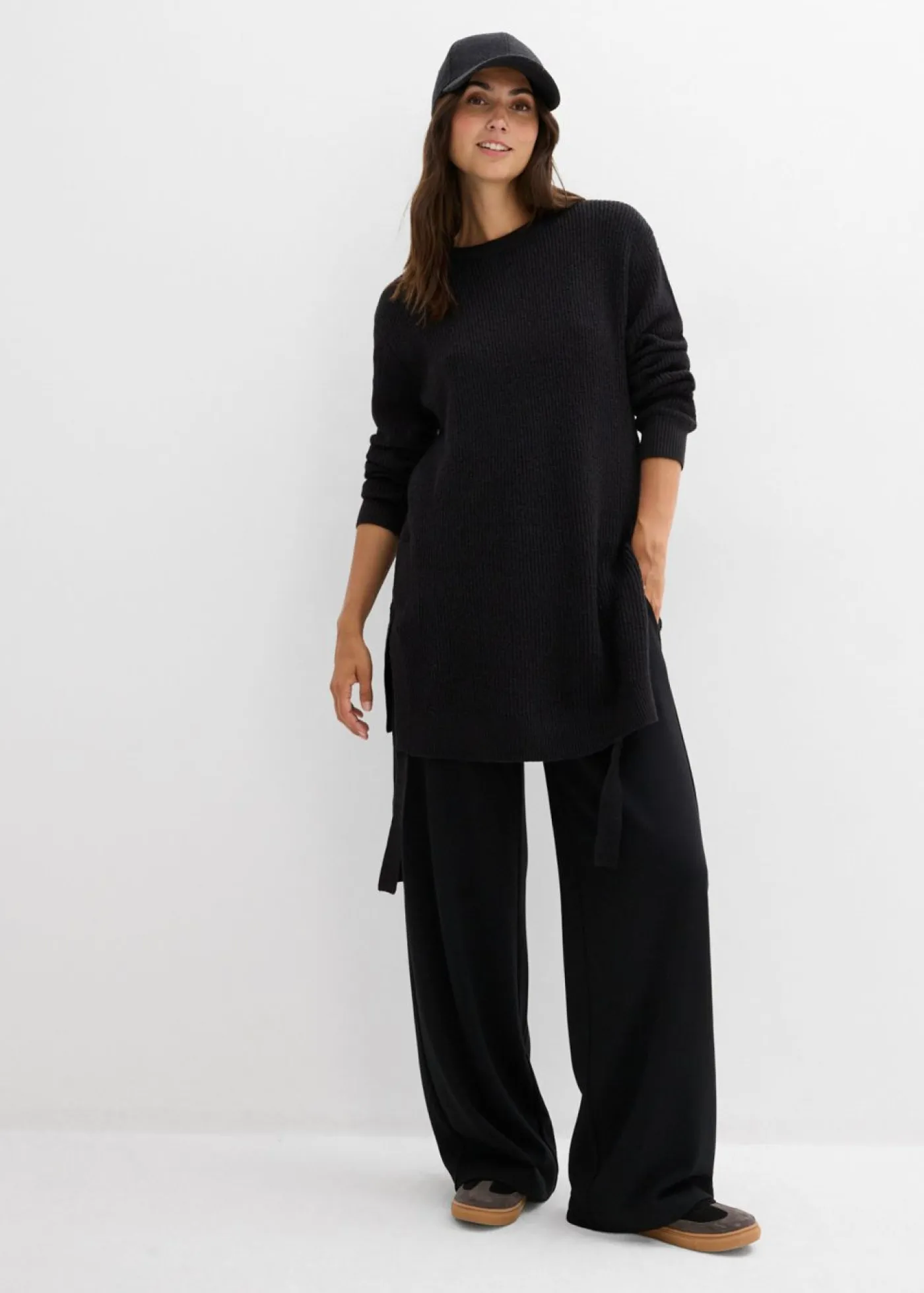 bonprix bonprix Premamá>Jersey premamá/de lactancia de algodón con contenido de lana Negro