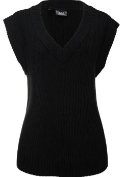 bonprix bonprix Jerséis|Ropa De Punto>Jersey sin mangas Negro
