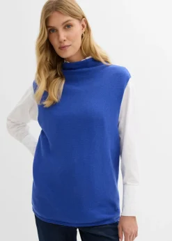 Mujer bonprix bonprix Jersey sin mangas de algodón puro