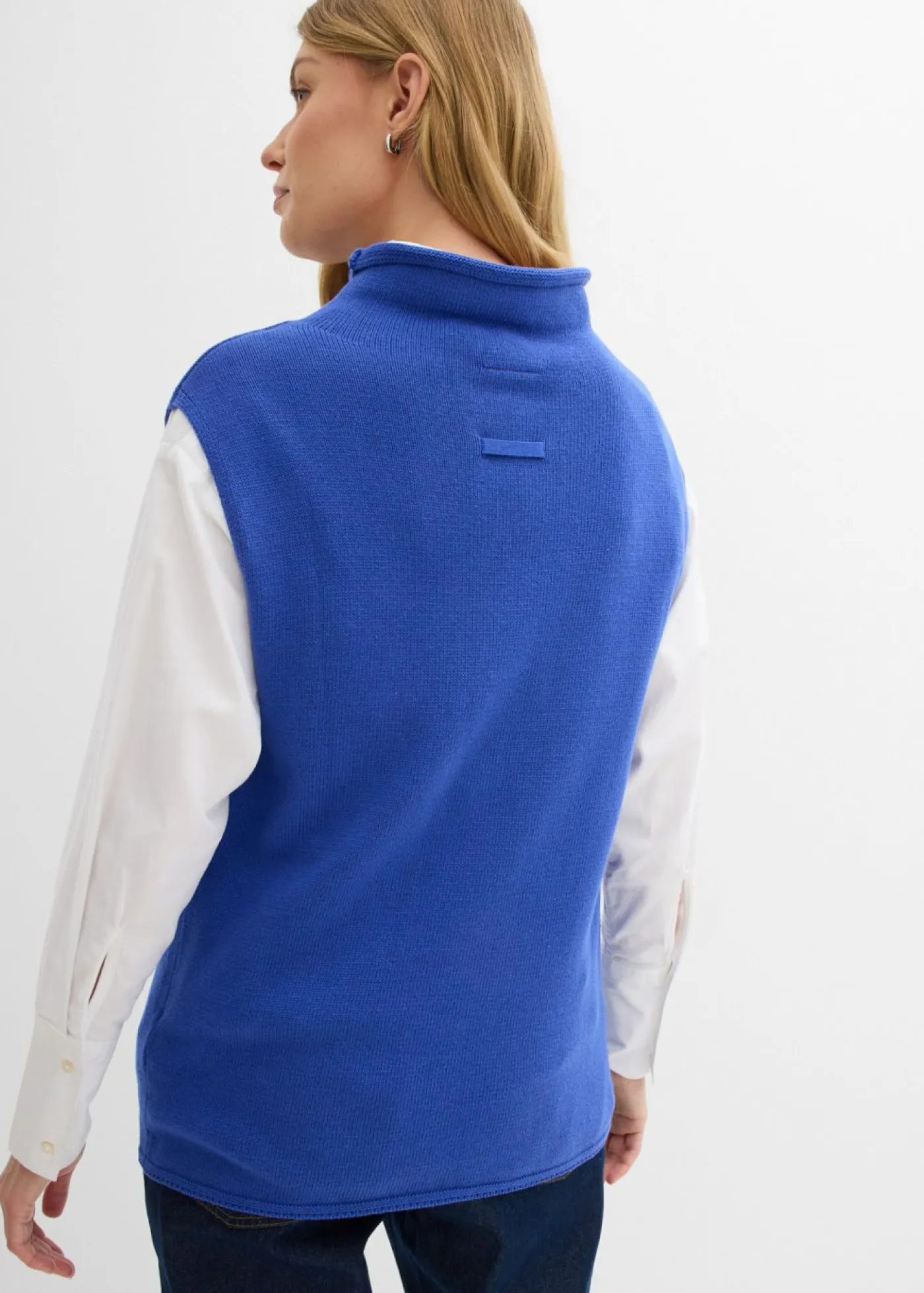 Mujer bonprix bonprix Jersey sin mangas de algodón puro