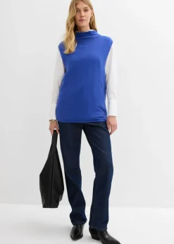 Mujer bonprix bonprix Jersey sin mangas de algodón puro