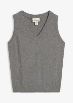 Mujer bonprix bonprix Jersey sin mangas de algodón orgánico puro