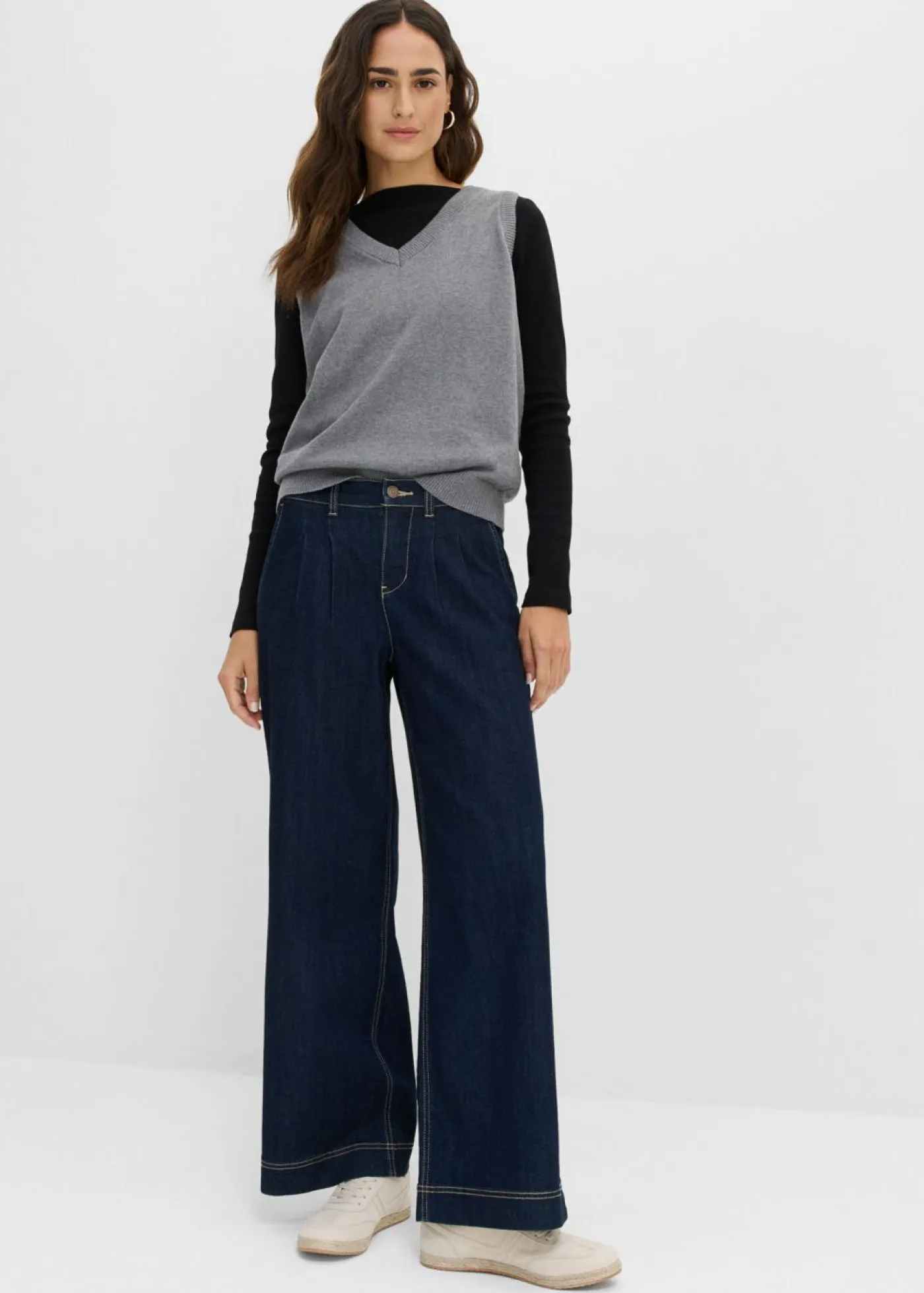 Mujer bonprix bonprix Jersey sin mangas de algodón orgánico puro