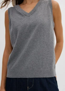 Mujer bonprix bonprix Jersey sin mangas de algodón orgánico puro