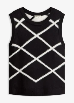 Mujer bonprix bonprix Jersey sin mangas de hilo suave