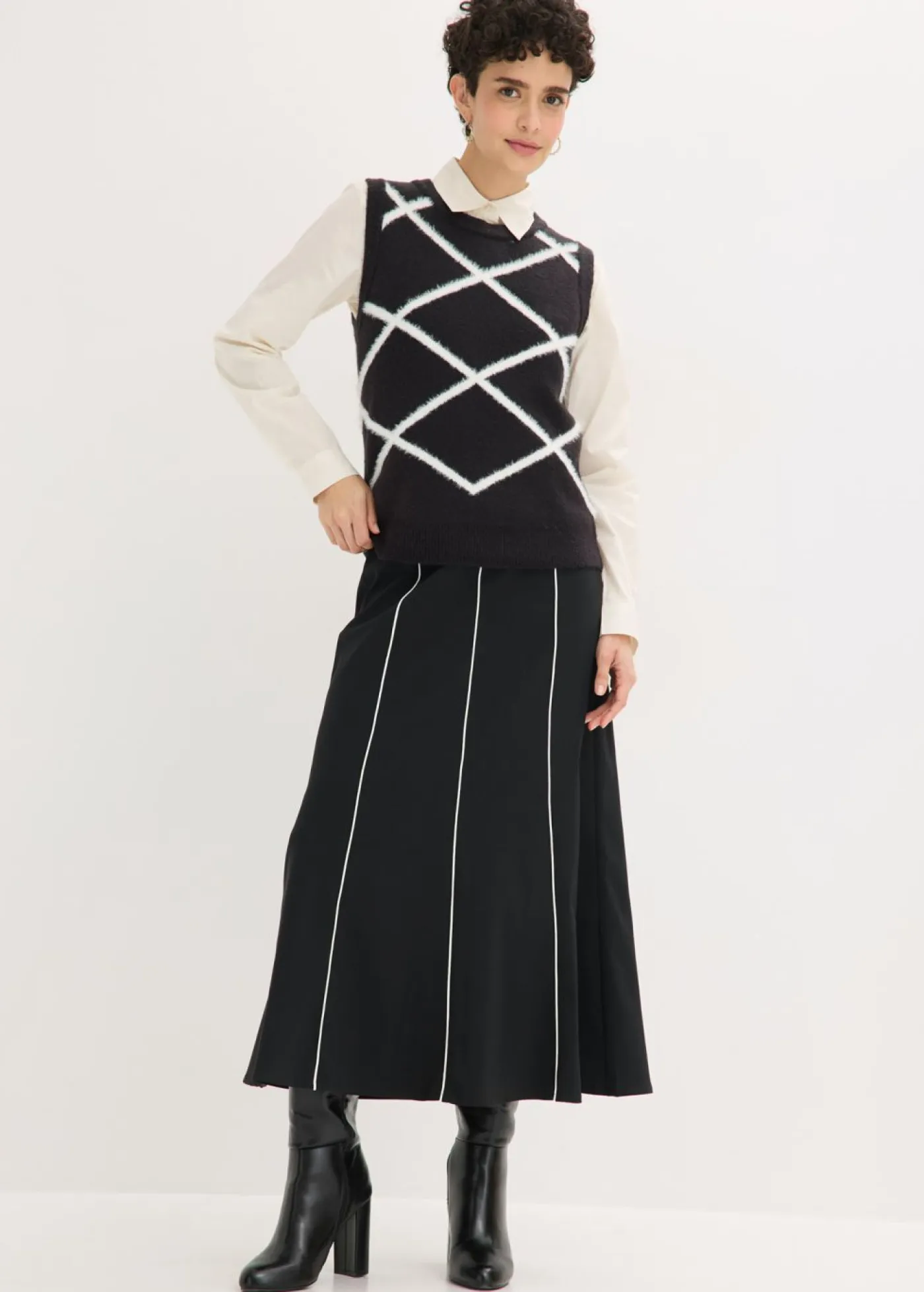 Mujer bonprix bonprix Jersey sin mangas de hilo suave