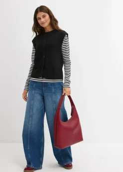 Mujer bonprix bonprix Jersey sin mangas de punto grueso