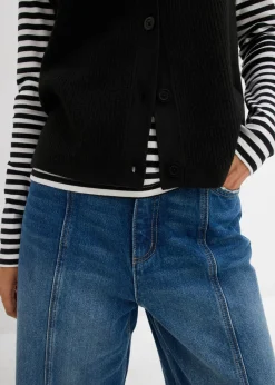 Mujer bonprix bonprix Jersey sin mangas de punto grueso