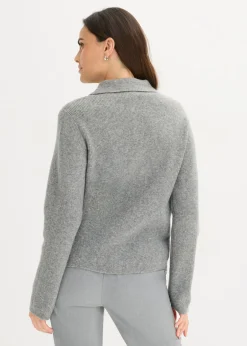 Mujer bonprix bonprix Jersey tipo polo con contenido de lana