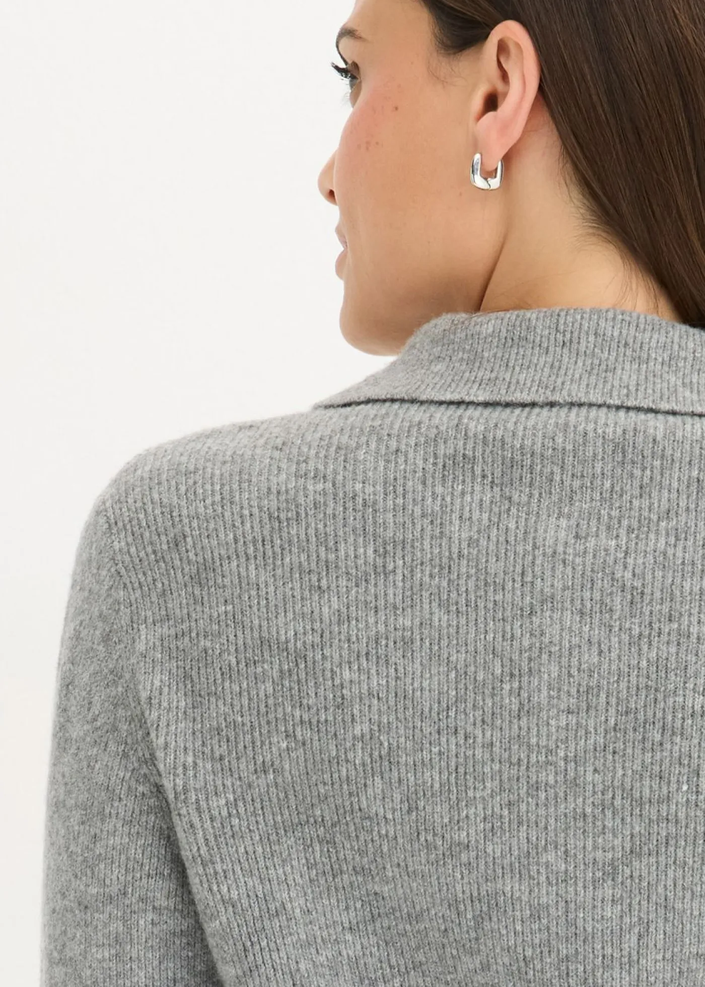 Mujer bonprix bonprix Jersey tipo polo con contenido de lana