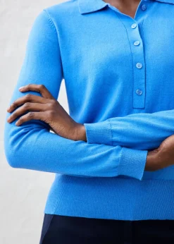 Mujer bonprix bonprix Jersey tipo polo con seda