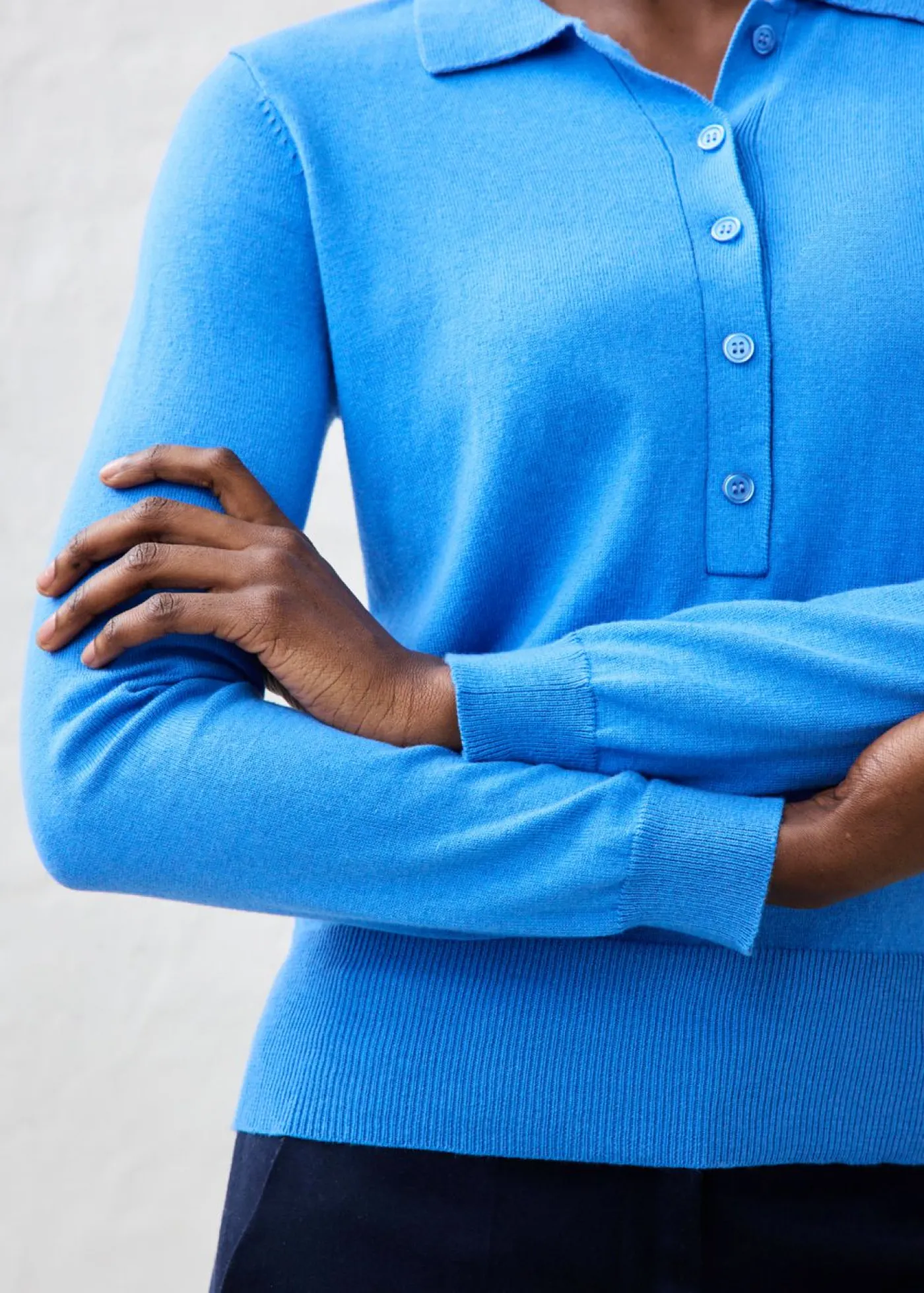 Mujer bonprix bonprix Jersey tipo polo con seda