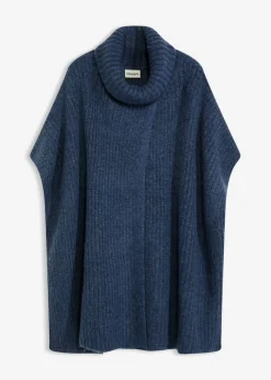 Mujer bonprix bonprix Jersey tipo poncho con mezcla de lana