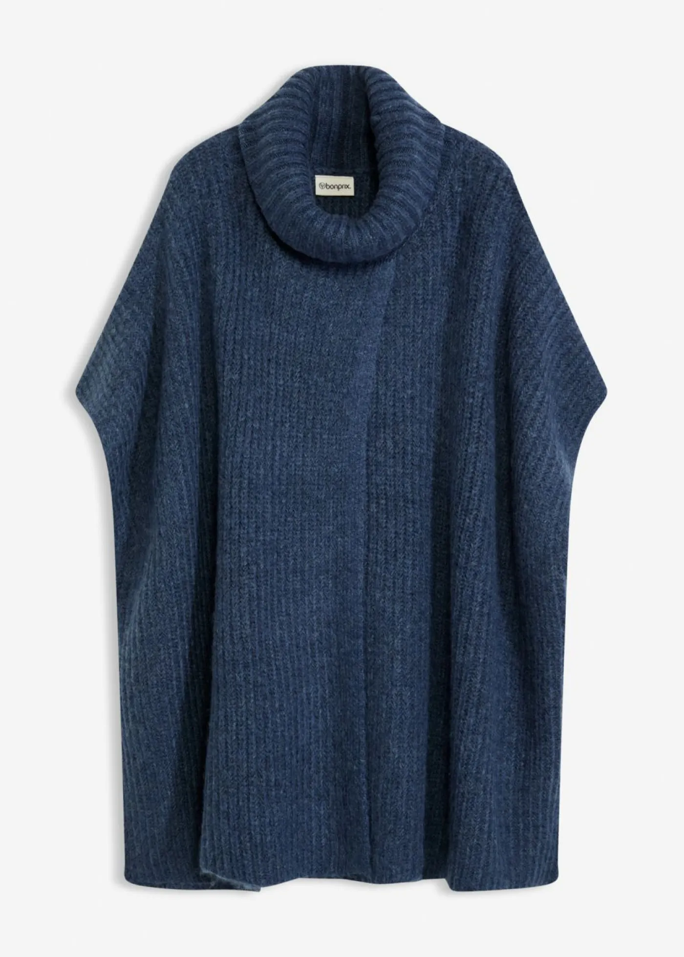 Mujer bonprix bonprix Jersey tipo poncho con mezcla de lana