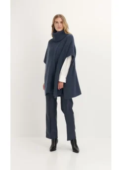 Mujer bonprix bonprix Jersey tipo poncho con mezcla de lana