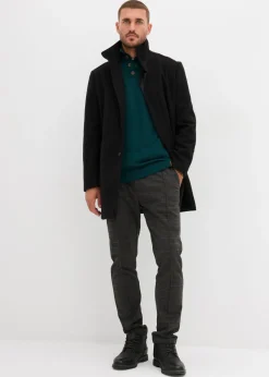 Hombre bonprix bonprix Jersey tipo troyer de algodón puro