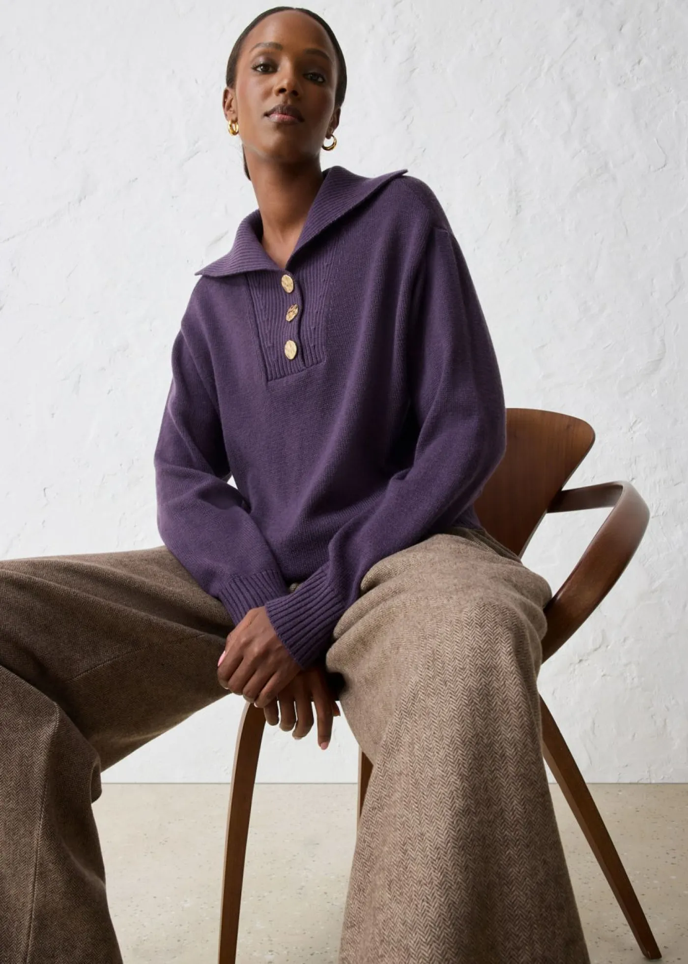 Mujer bonprix bonprix Jersey troyer con lana merina