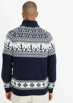 Hombre bonprix bonprix Jersey troyer con patrón nórdico