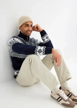 Hombre bonprix bonprix Jersey troyer con patrón nórdico