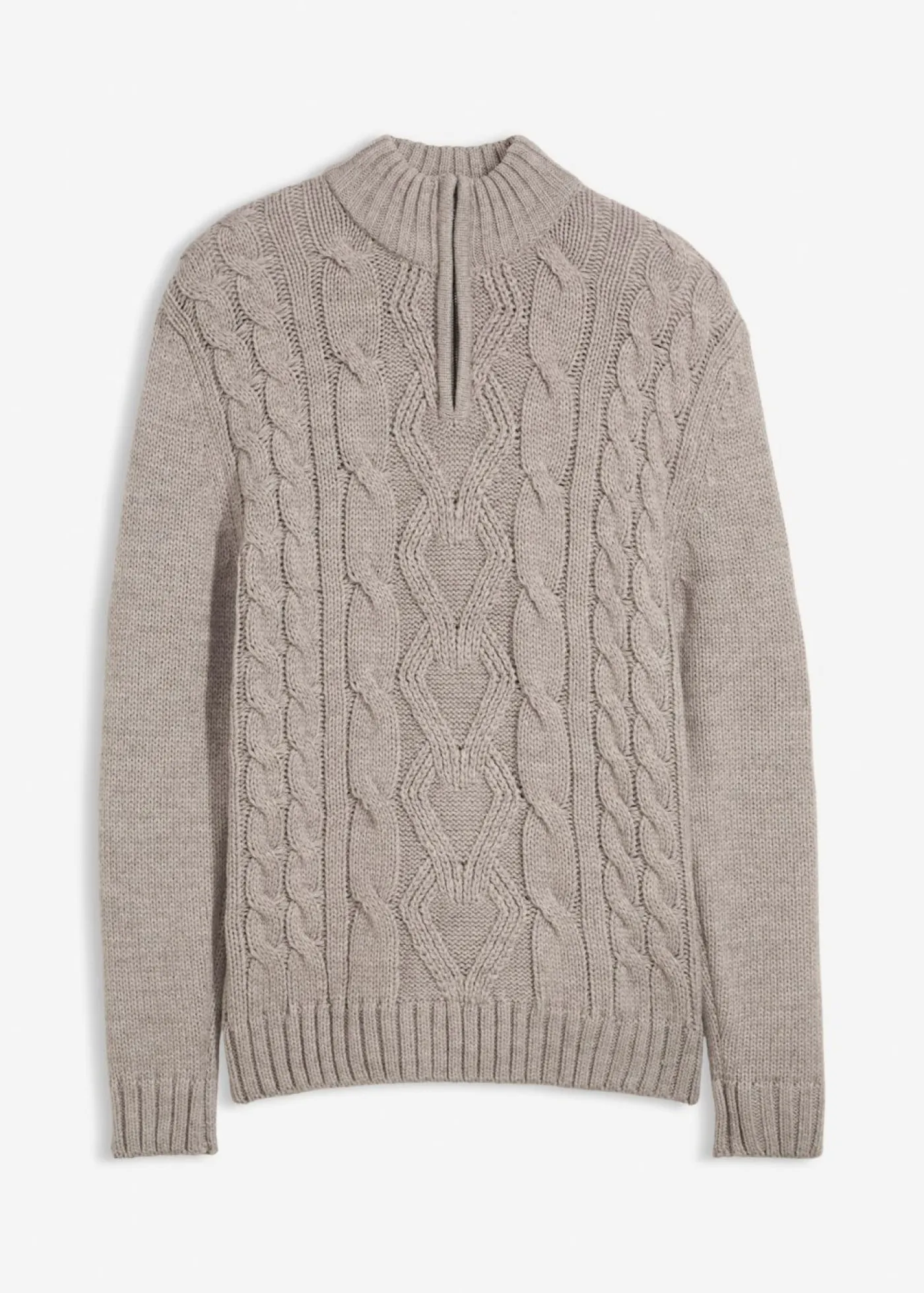 Hombre bonprix bonprix Jersey troyer con patrón trenzado