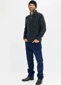 Hombre bonprix bonprix Jersey troyer jaspeado con patrón trenzado