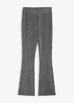 Mujer bonprix bonprix Leggings acampanados con hilo brillante