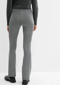 Mujer bonprix bonprix Leggings acampanados con hilo brillante