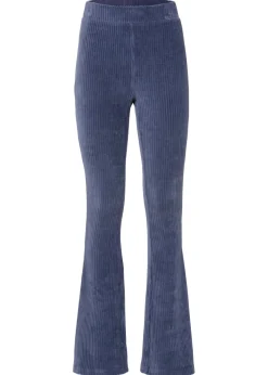 bonprix bonprix Pantalones>Leggings acampanados con aspecto de pana índigo