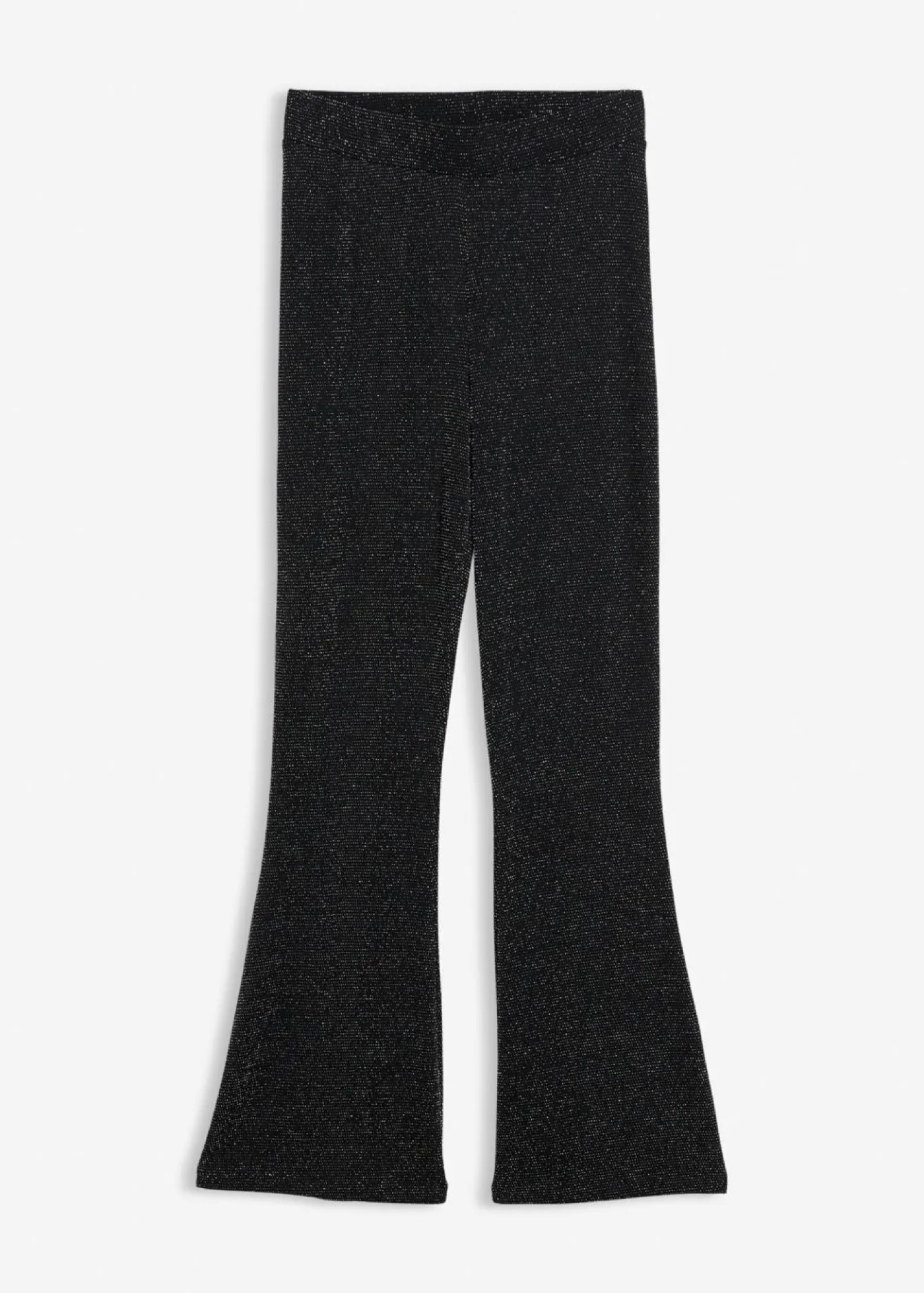 bonprix bonprix Pantalones>Leggings acampanados con purpurina Negro