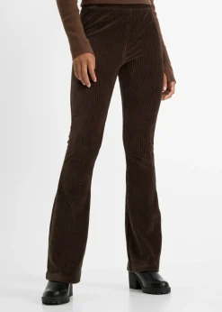 Mujer bonprix bonprix Leggings acampanados con aspecto de pana