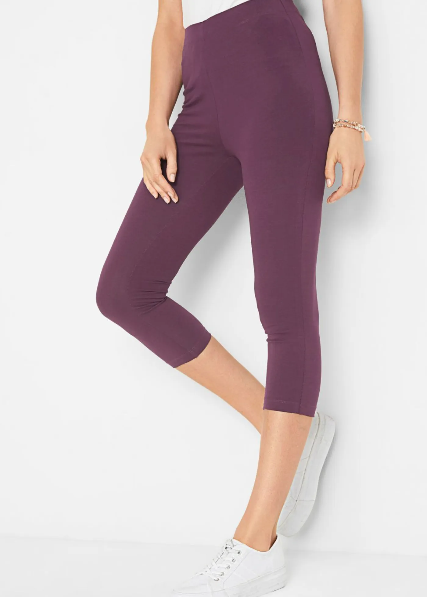 Mujer bonprix bonprix Leggings capri con cinturilla cómoda