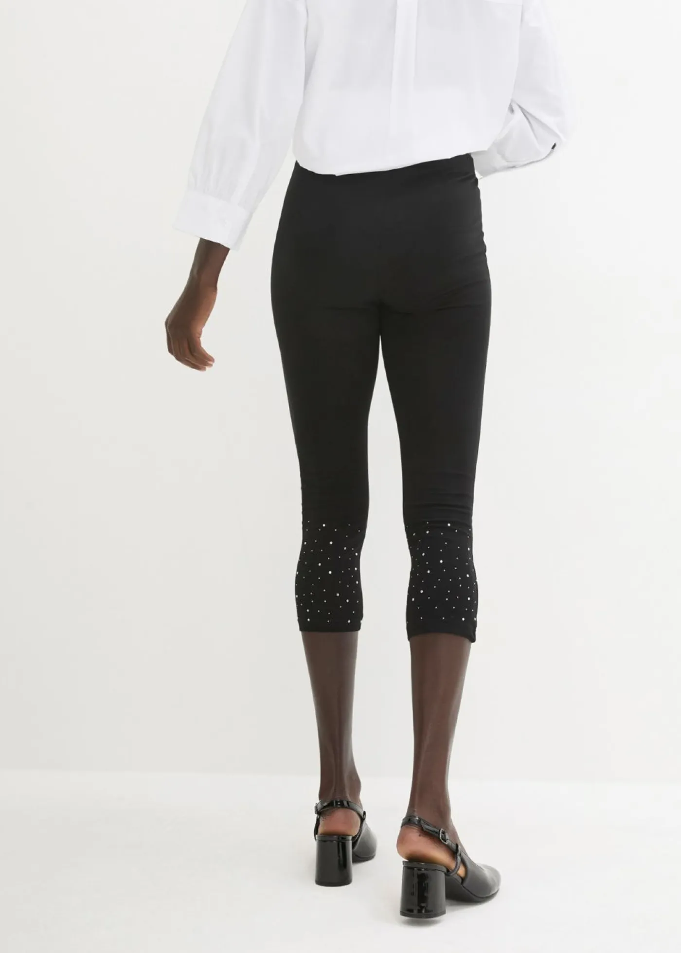 Mujer bonprix bonprix Leggings capri de mezcla de algodón