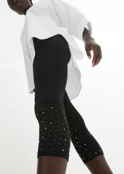 Mujer bonprix bonprix Leggings capri de mezcla de algodón