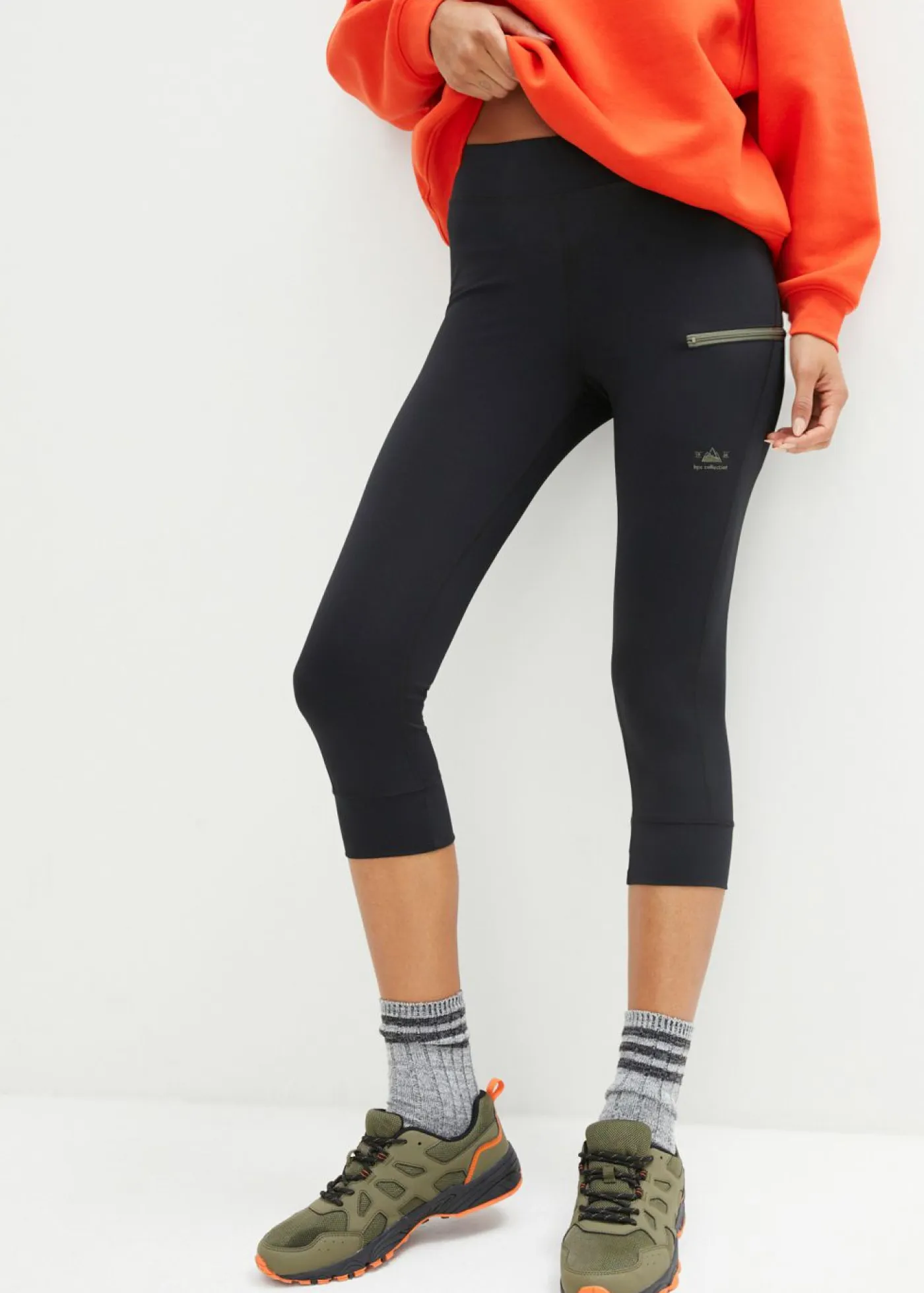 bonprix bonprix Ropa Deportiva|Pantalones>Leggings capri, de secado rápido Negro