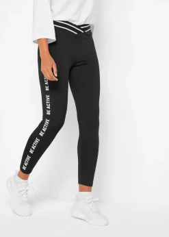 bonprix bonprix Ropa Deportiva|Pantalones>Leggings capri de secado rápido Negro