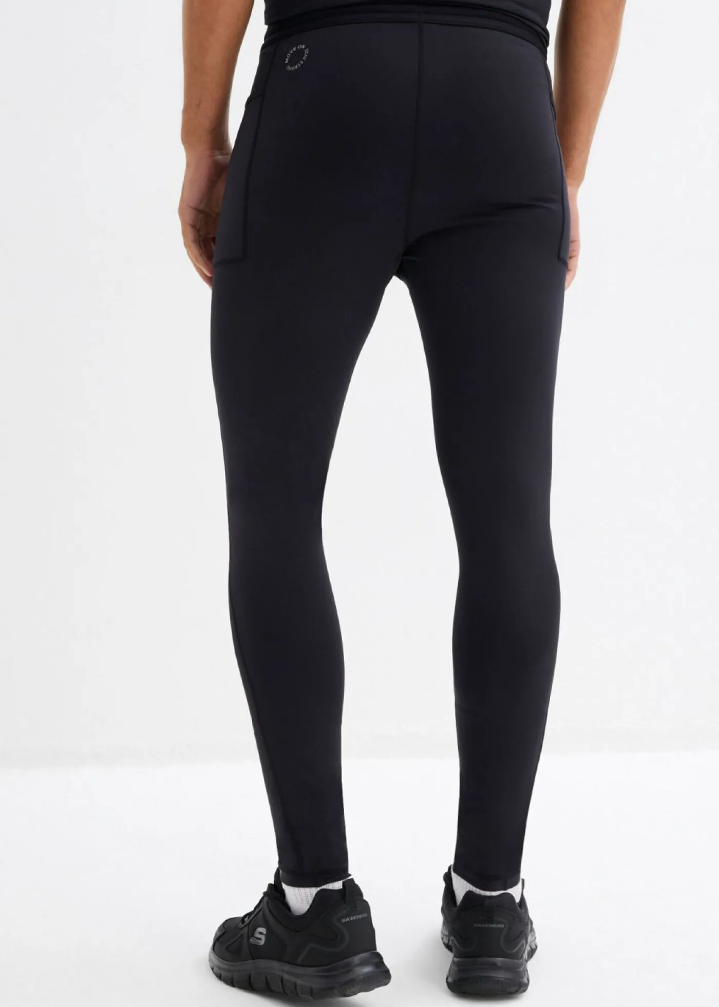 bonprix bonprix Outdoor|Ropa Deportiva>Leggings cómodos para correr con bolsillo para el móvil para hombres Negro