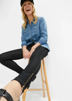 Mujer bonprix bonprix Leggings con aspecto de vaquero