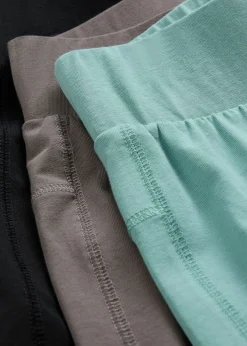 Niños bonprix bonprix Leggings confeccionados con mezcla de algodón ecológico elástico (3 unidades)