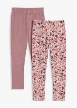 Niños bonprix bonprix Leggings confeccionados con una mezcla de algodón ecológico orgánico (2 unidades)